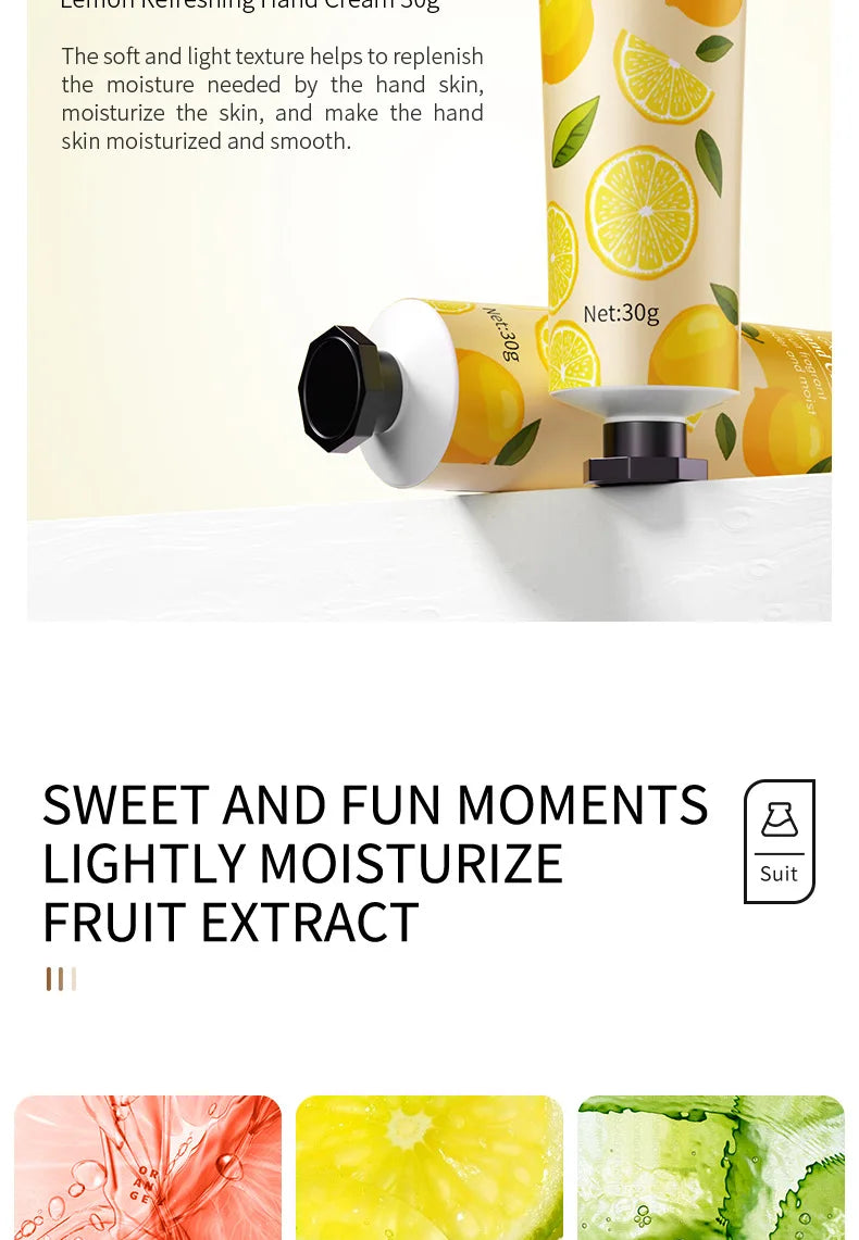 5Pcs/set Fruit Plant Fragrance Hand Cream Sets Moisturizing Repair Anti Dry Hand Lotion Sets Hands Skin Care Products Beauty Trend Shop