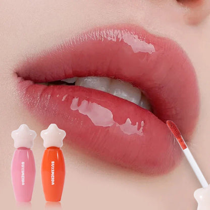 Suximei Da Hydrating Lip Lacquer - Glass Jelly Finish, Korean Style, Brightens Complexion Beauty Trend Shop