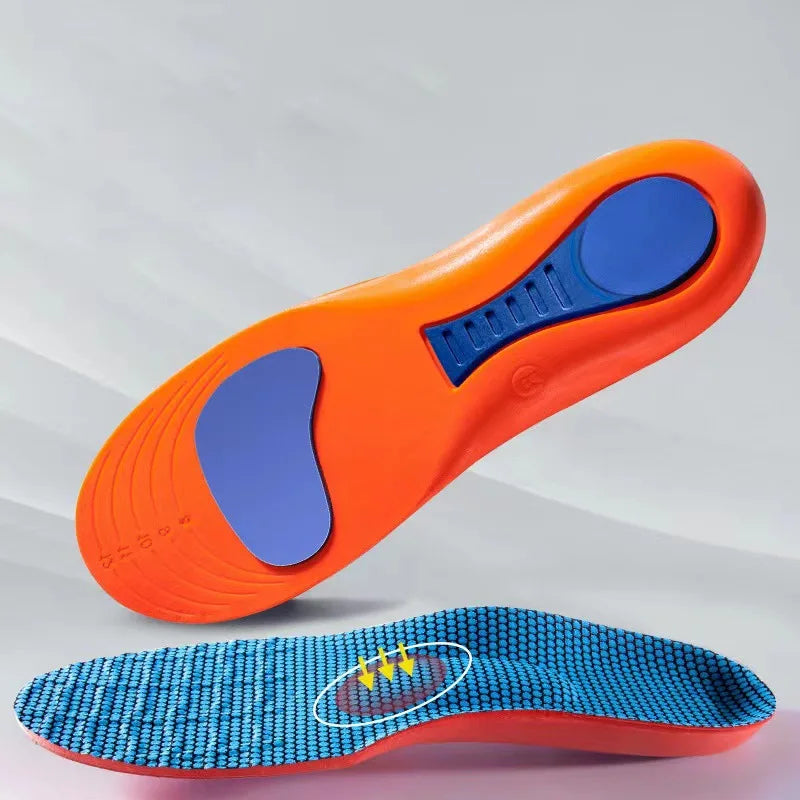 Orthopedic Sports Elasticity Insoles For Shoes Sole Unisex Technology Shock Absorption Breathable Running Insoles Beauty Fashion