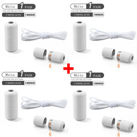 4 Pairs White