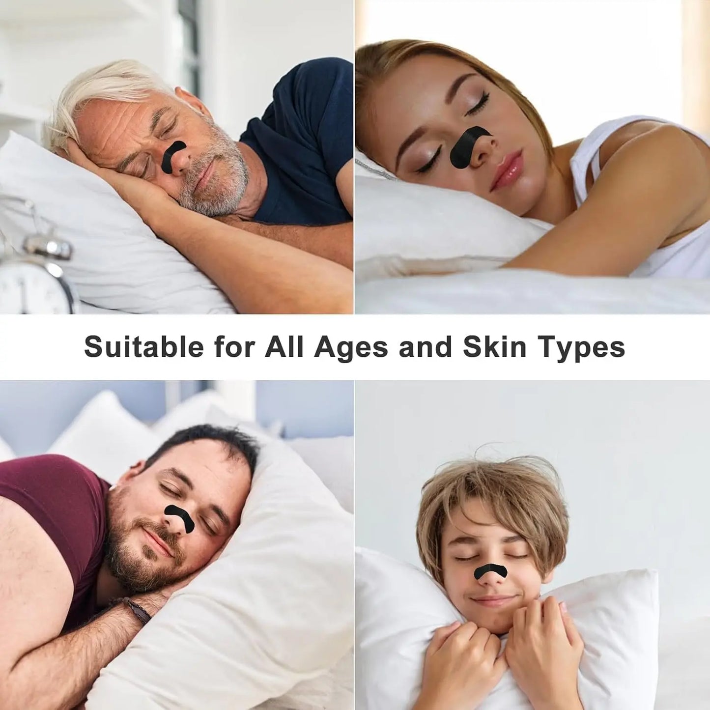 Anti Snoring Nose Strips for Breathing Correction Physical Expansion Breathable Nasal Patch Better Sleep Anti-Snoring Nasal Stri Beauty World Shop