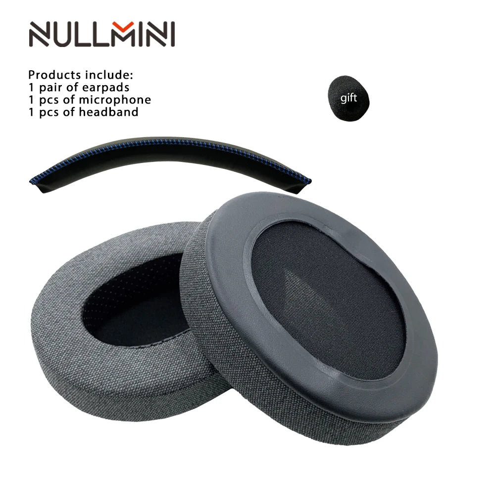 NullMini Replacement Earpads for HyperX Cloud 1/2, Alpha, Silver, Core, Revolver Headphones Headband Ear Cushion