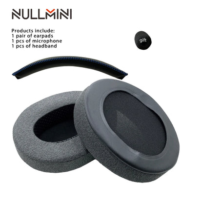NullMini Replacement Earpads for HyperX Cloud 1/2, Alpha, Silver, Core, Revolver Headphones Headband Ear Cushion