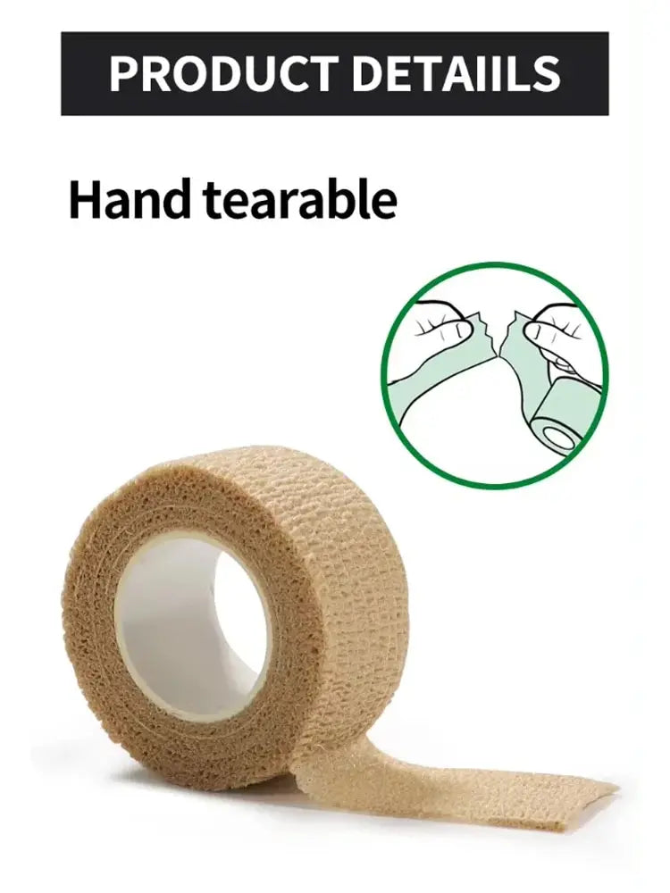 Self Adherent Cohesive Bandage Wrap Stretch Non Woven Self Adhesive Tape - Skin Colour Athletic Elastic Bandage Beauty World Shop