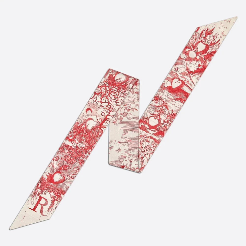26 Letters Tarot Constellation Bag Scarf Twill Silk Scarves Women New Neckerchief Hair Headbands Beauty World Shop