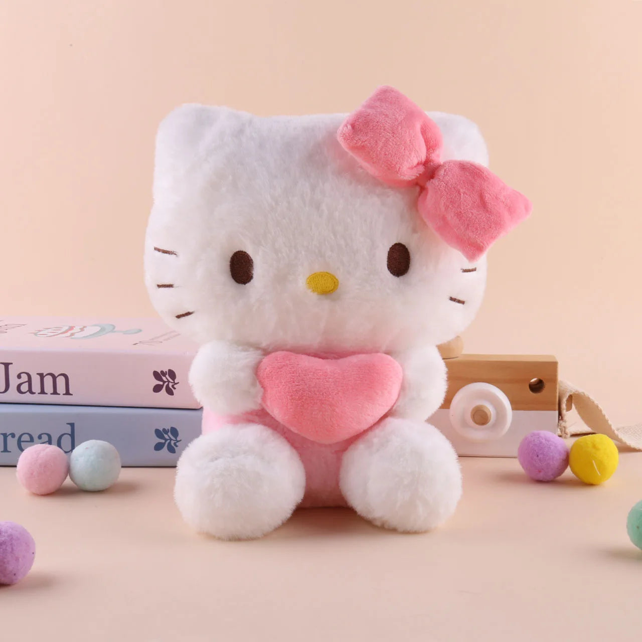 22cm Sanrio Hello Kitty Kuromi Pillow KT Plush Toy Girls Soft Stuffed Animal Toys Heart My Melody Cinnamoroll Stuff Doll Gifts Beauty World Shop