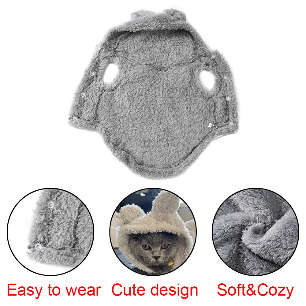 Autumn Winter Cat Clothes Soft Warm Cute Kitten Sweater Pet Fleece Costume For Small Medium Dogs Cats Kitty Sphynx Hoodies Coat Beauty World Shop