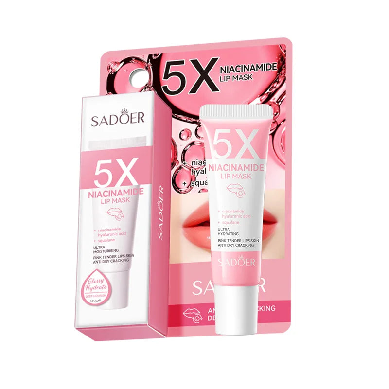 5X Niacinamide Plumping Lip Mask – Intense Hydration & Anti-Dryness for Soft, Pink Lips | Care Chapped Lips Overnig 10g/pc Beauty World Shop