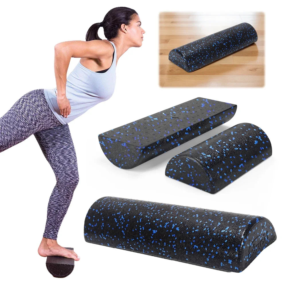 Half Round Balance Training Roller Block Portable Fitness Muscle Foam Roller EPP Gymnastic Massager Roller for Home Gym Exercise Beauty World Shop
