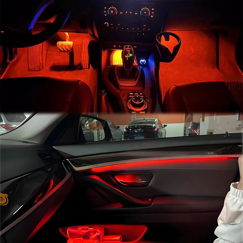 Upgraded Door Panel Ambient Lighting For BMW F30 F31 F34 F32 F33 F36 F10 F11 F07 F01 F02 X1 M4 LED Door Handle Atmosphere Lights Beauty World Shop