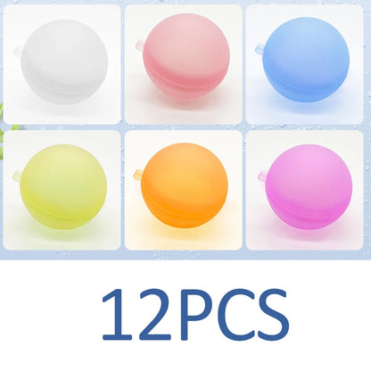 New Reusable Water Balloons Refillable Water Balloon Quick Fill Self Sealing Water Bomb Splash Balls for Kids Swimming Pool Beauty World Shop