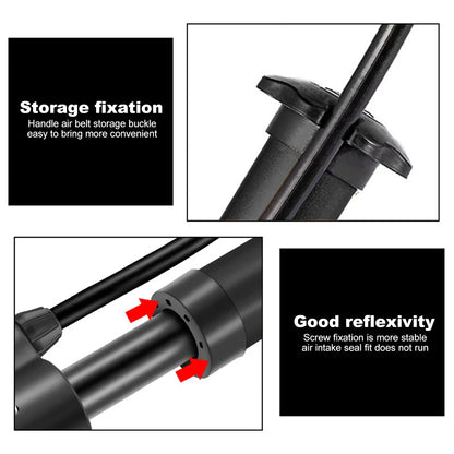 Portable Bicycle Pump Schrader Valve 80PSI Lightweight Balloon Manual Air Pump MTB Road Bike Tire Inflator Cycling Accesories Beauty Trend Shop