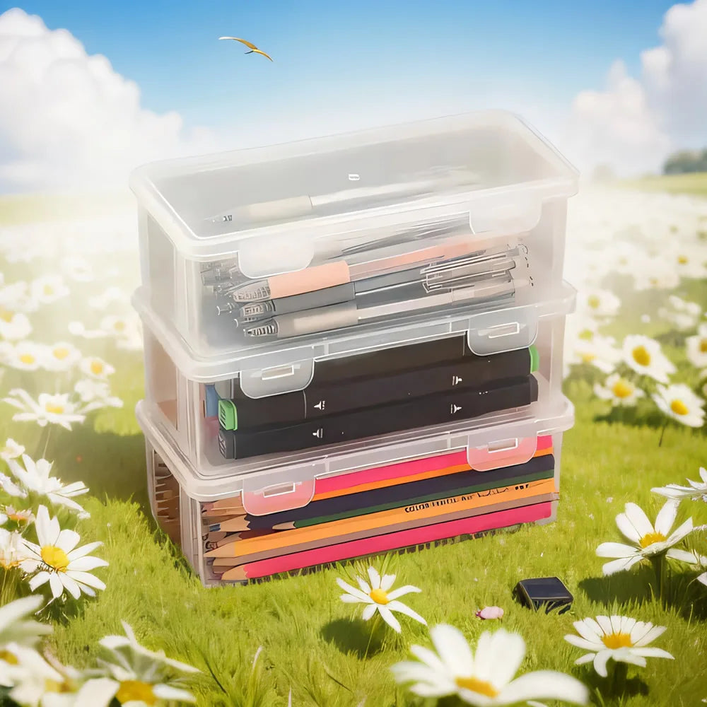 LOLEDE Pencil Cases Useful School Supplies Kawaii Stationery Organizer Bag Astethic Holster DIY Office Pen Box Kits Sacs Pen Box Beauty World Shop