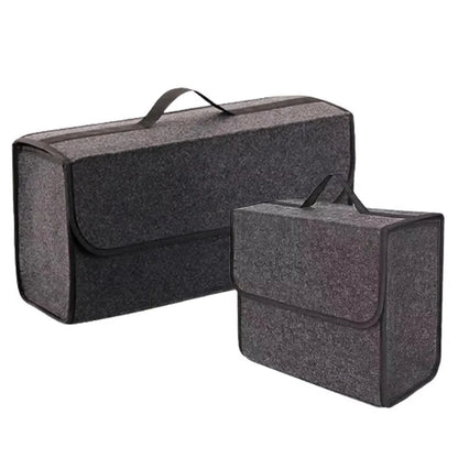 1PC Dark gray car felt storage box car storage bag enlarged and thickened soft felt storage box household storage box Beauty World Shop