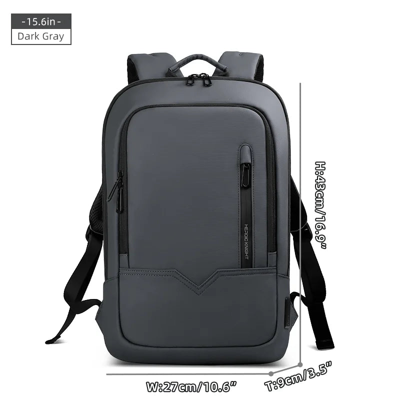 Heroic Knight Men's Daily Laptop Backpack Lightweight Minimalist Commute Office Daypack Women Waterproof Business Trip Schoolbag Beauty World Shop