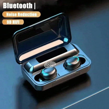 F9-5C True Wireless Bluetooth Headset Binaural Small In Ear Buds Sports Stereo Bass TWS Earbuds Newest Sports Earbuds for phones Beauty Fashion