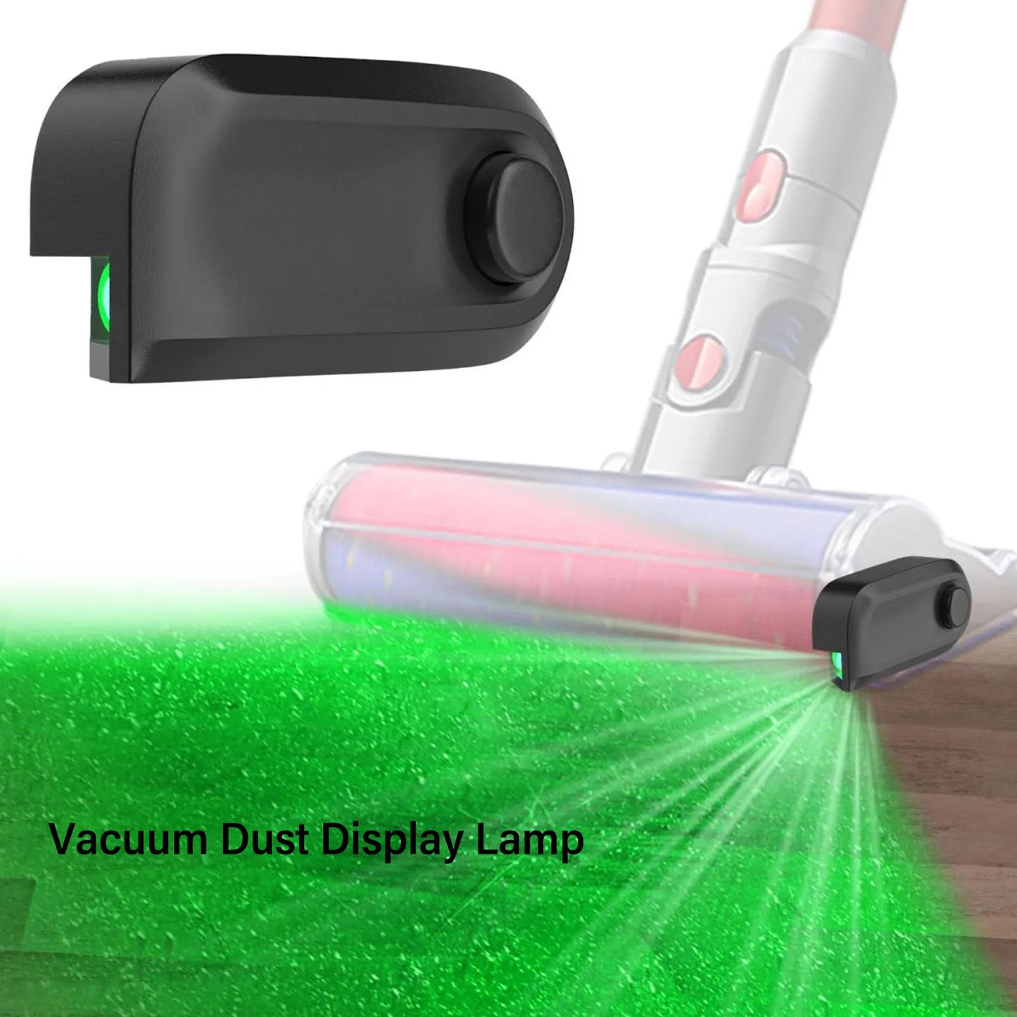 Vacuum Cleaner LED Dust Display Lamp Waterproof Green Laser Light Vacuum Parts Beauty World Shop