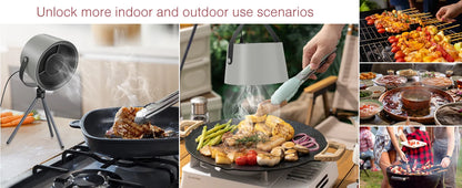 2025 New Portable Exhaust Fan Small Kitchen Hood Extractor Barbecue USB Supply Desktop Range Hoods Mini Suction Cooker Hood Beauty World Shop
