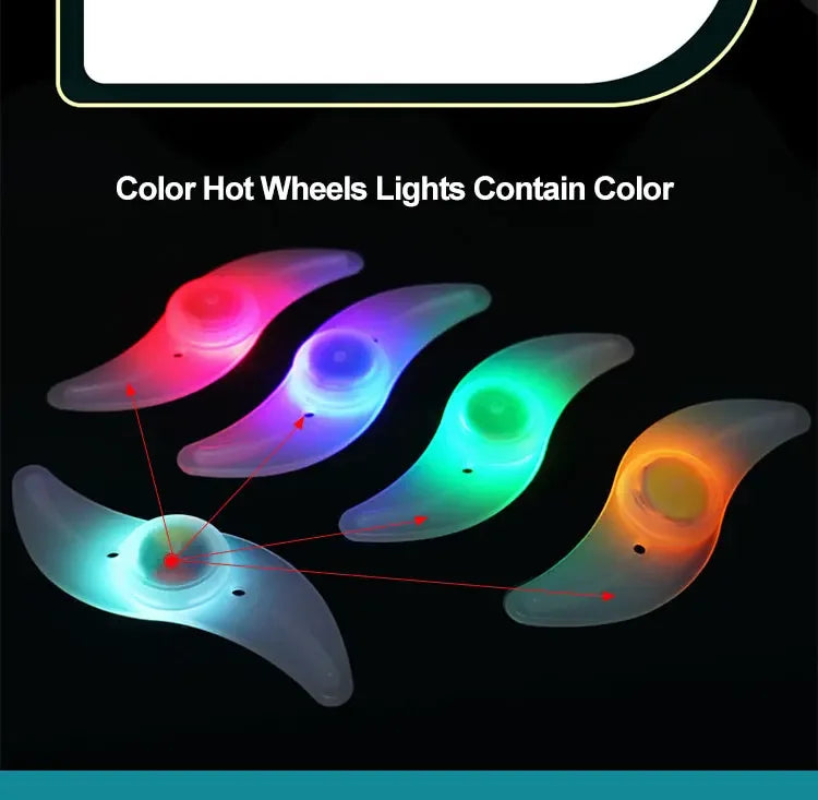 Colorful Bike Wheel Spoke Light Waterproof MTB Balance Bicycle Light LED Tyre Tire Flash Lights Warning Cycling Lamp Beauty World Shop