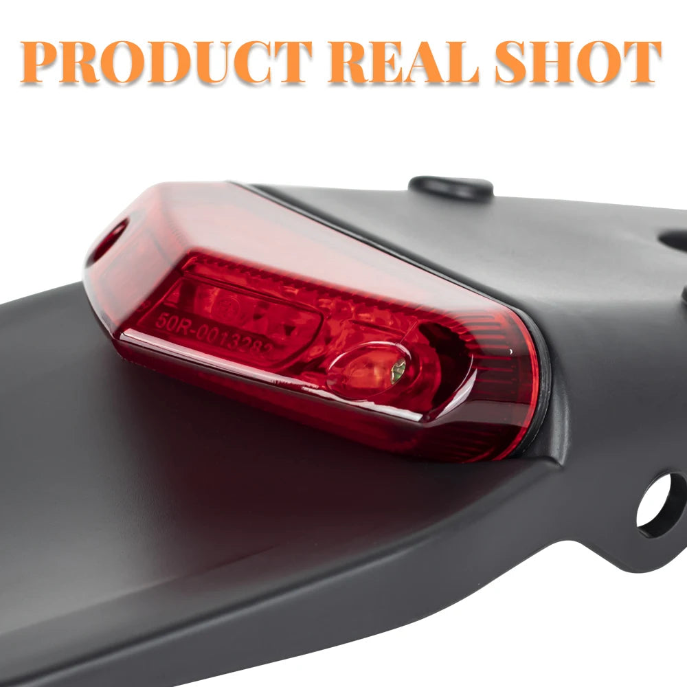 Motorcycle Tail Light For Enduro Off-Road Bike For Kawasaki Honda brake Lamp Motorcycles Rear Fender License Plate Bracket Beauty World Shop