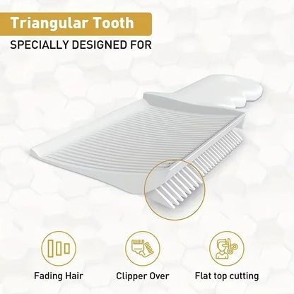 2Pcs Fading Comb Professional Barber Clipper Blending Flat Top Hair Cutting Comb For Men Heat Resistant Comb Salon Styling Tool Beauty World Shop