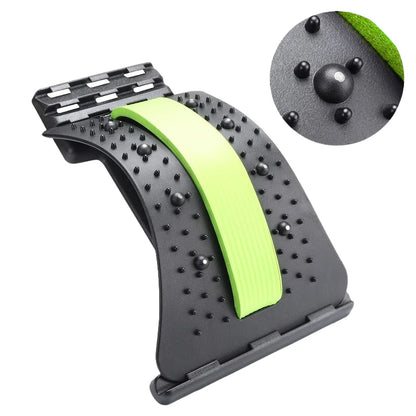 Back Stretcher Multi-Level Adjustable Massager Waist Neck Fitness Lumbar Cervical Spine Support Soothing Device Stretching Yoga Beauty World Shop