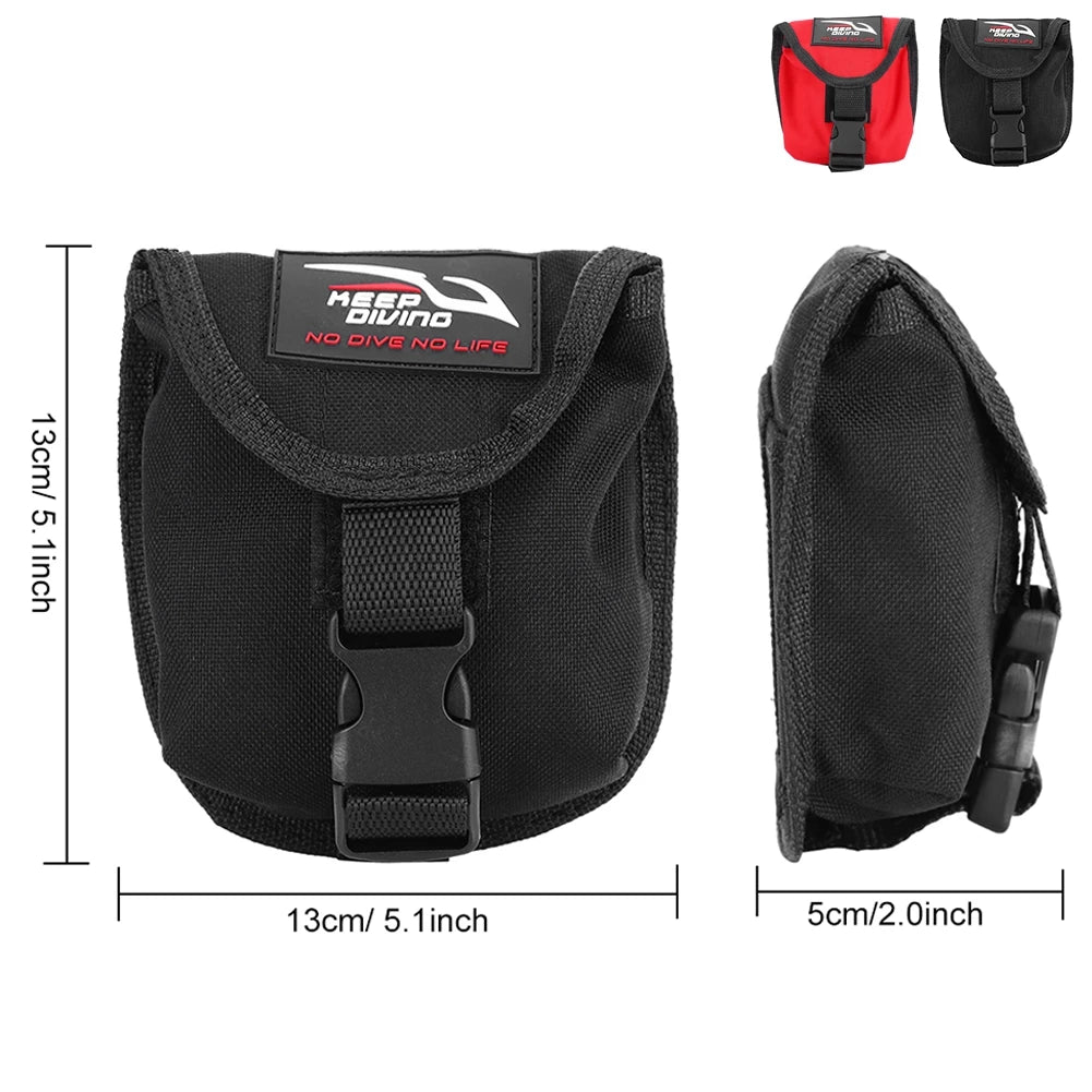 KEEP DIVING Diving Weight Pocket 2KG Scuba Diving Weight Belt Pocket with Quick Release Buckle Beauty World Shop