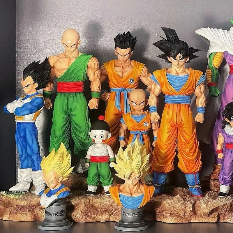 Anime Dragon Ball Kids Krillin Son Gohan Trunks Action Figures PVC Model Collection Desktop Decoration Toys Kids Birthday Gifts Beauty World Shop