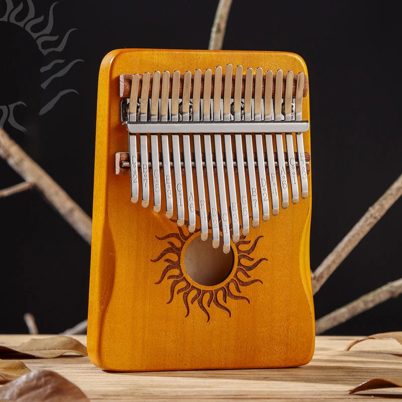 Hluru Kalimba 17 21 Key Kalimba Finger Piano Solid Maple Wood Kalimba Thumb Piano Keyboard Musical Instrument Mbira for Beginner Beauty World Shop