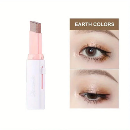 Two Color Gradient Eye Shadow Stick Three Dimensional Natural  Without Taking Off Makeup Beauty Trend Shop