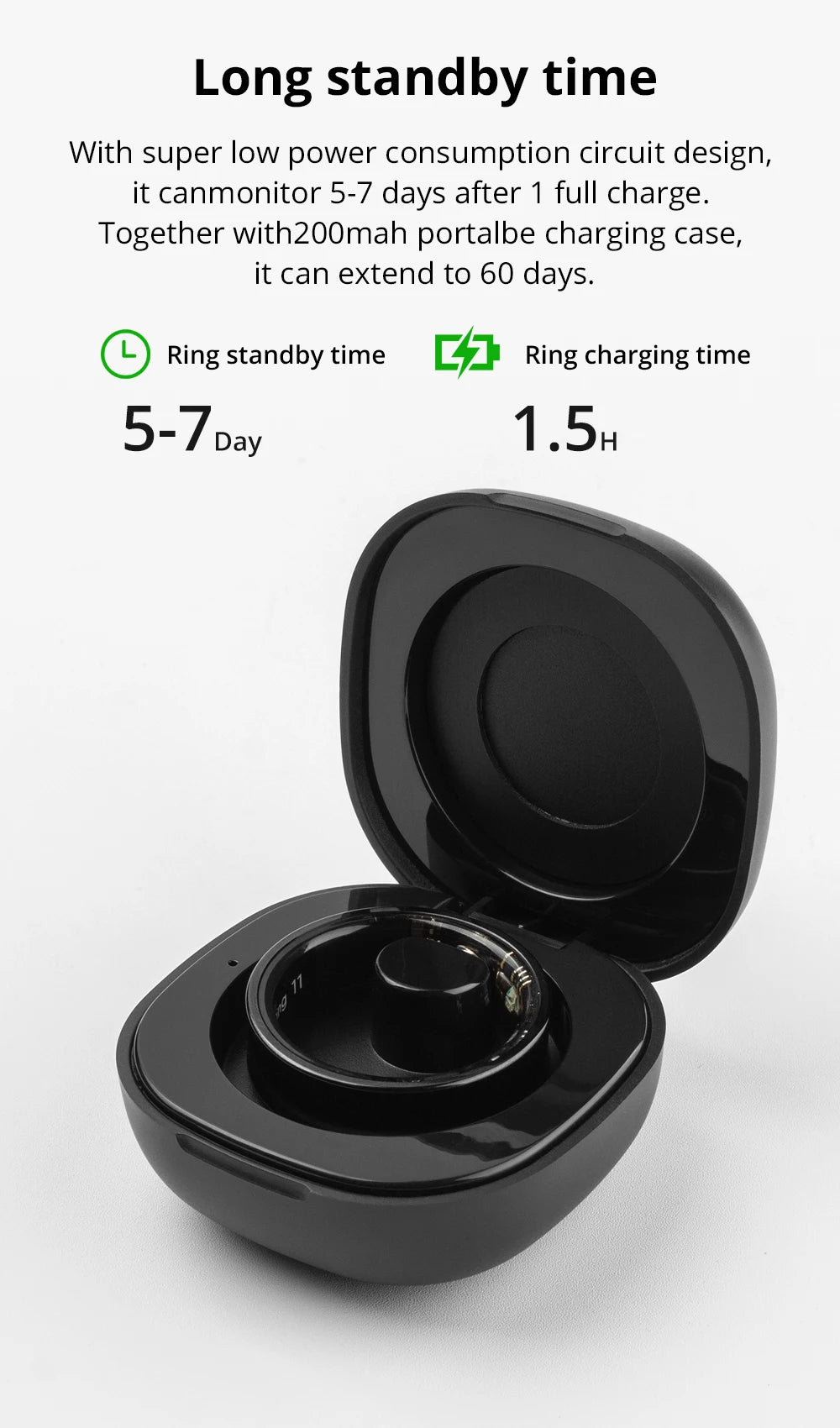 2024 COLMI R09 Smart Ring Men Women with Charging Case, Health and Sleep Monitor, Skin Temperature Monitor, 60 days battery life Beauty World Shop