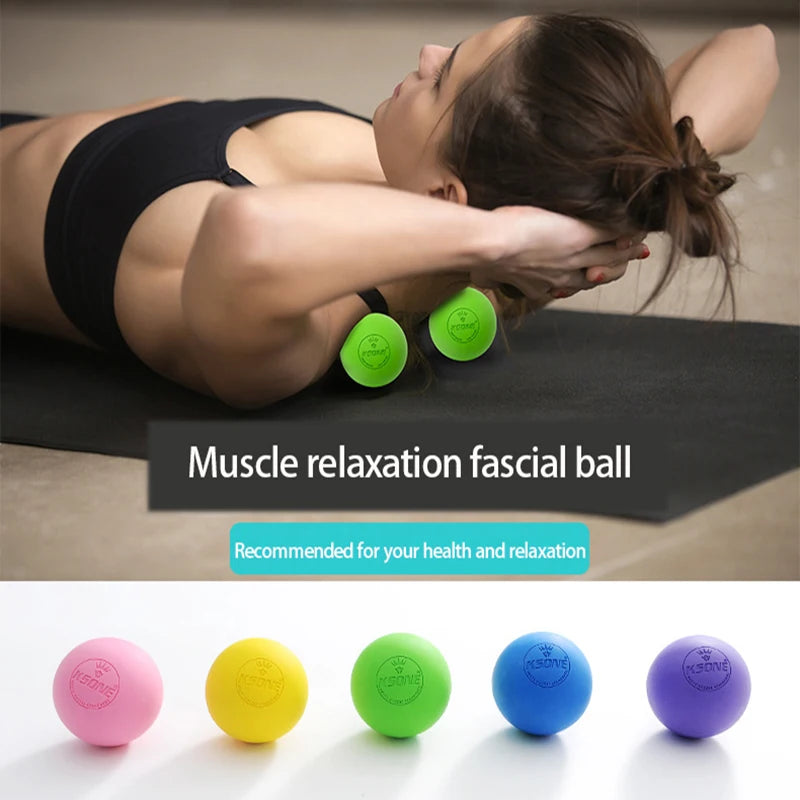 Rubber Fascia Massage Ball Lacrosse Balls Yoga Fitness Exerciser Deep Tissue Muscle Relaxation Foot Back Shoulder Healt Care Beauty World Shop