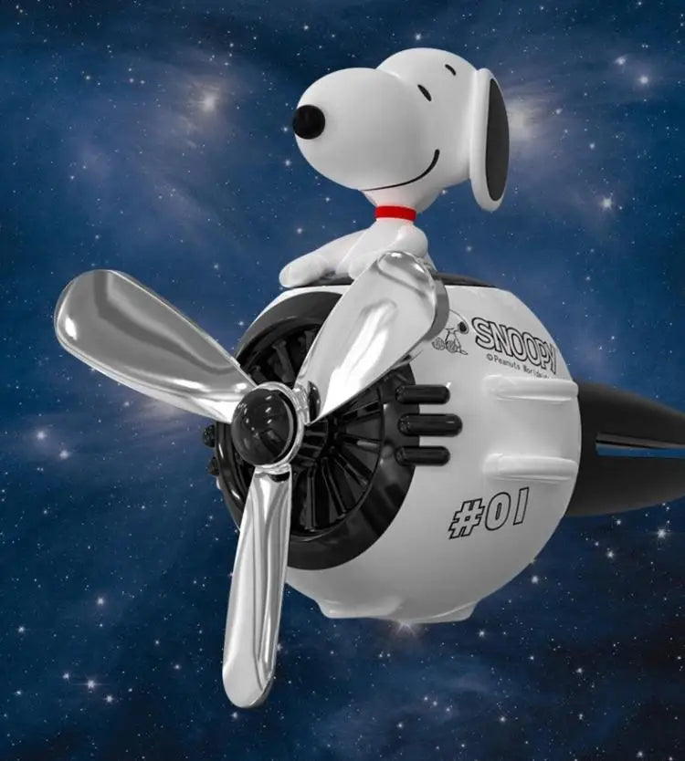 Snoopy Air Freshener Flying Propeller Pilot Series Car Accessories Anime Figures Aromatherapy Fragrance Diffuser Car Decor Gifts Beauty World Shop
