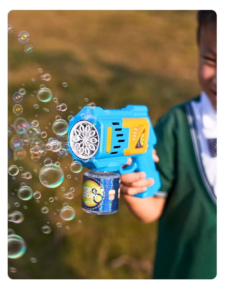 Children Bubble Gun Toy Astronaut Fully Automatic Bubble Machine Bubbles Gun Outdoor Game Fantasy Toy for Boys Girls Gifts Beauty Fashion