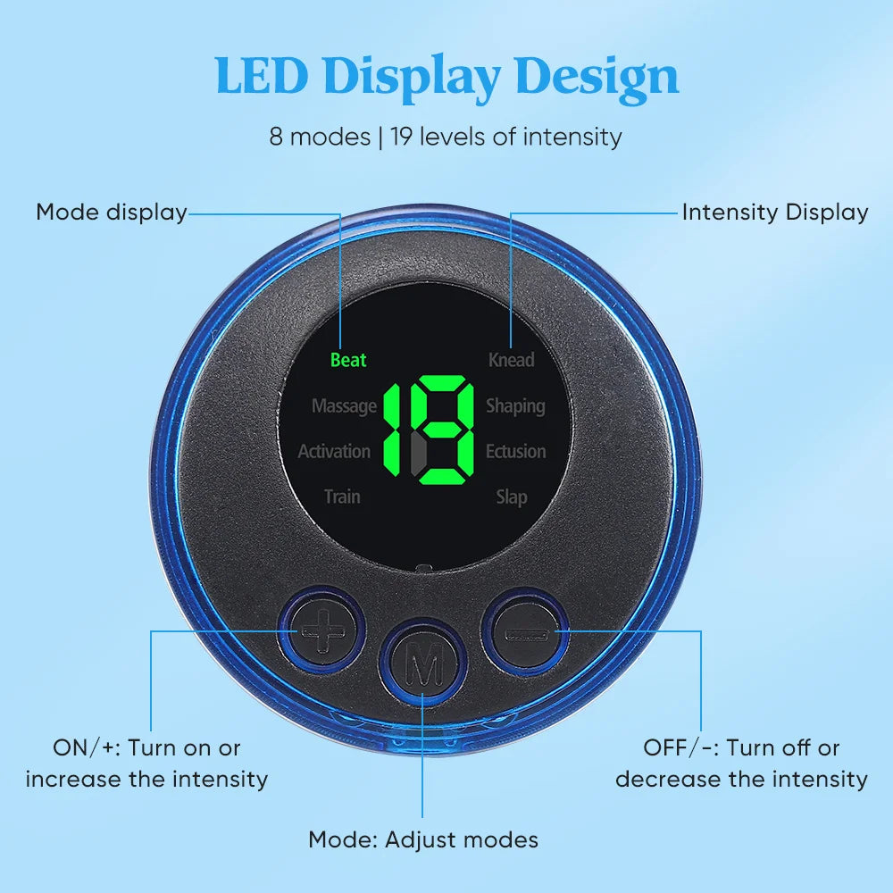 Electric Neck Massager EMS Muscle Massage Stimulator Low Frequency Instrument Back Cervical Calf Patches Pain Joints Mini Device Beauty World Shop