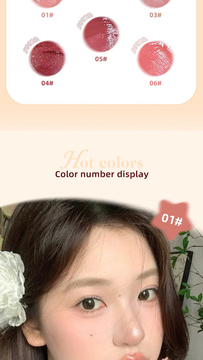 Suximei Da Hydrating Lip Lacquer - Glass Jelly Finish, Korean Style, Brightens Complexion Beauty Trend Shop
