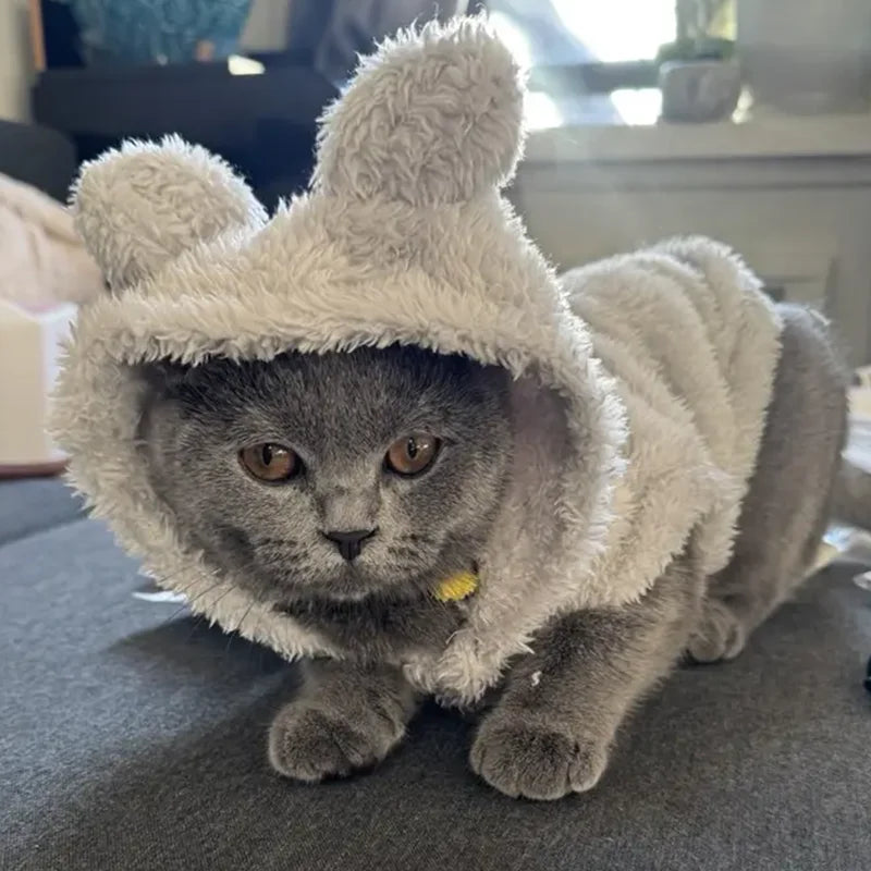 Autumn Winter Cat Clothes Soft Warm Cute Kitten Sweater Pet Fleece Costume For Small Medium Dogs Cats Kitty Sphynx Hoodies Coat Beauty World Shop