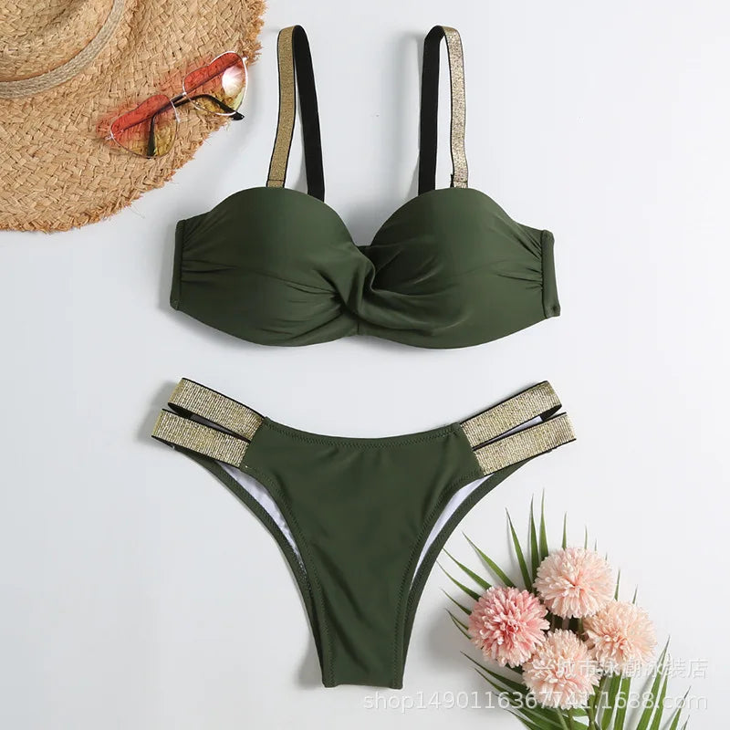 Summer Sexy Bikinis Push Up Swimsuits Women's Swimwear For Female Beach Swim Wear Bathing Suits Brazilian Bikini Set Pool Bather Beauty World Shop