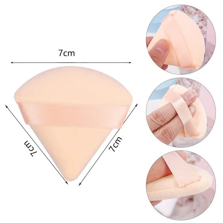 10PCS Puff Triangle Makeup Beauty Sponge Puff Triangle for Powder Makeup Blender Finger Puff Make Up Accessories Cosmetics PF03 Beauty World Shop