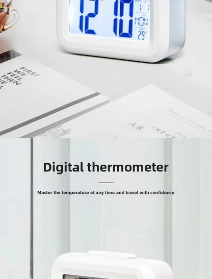 Alarm Clock Digital Clock LED Electronic With Backlight Snooze Calendar For Home Office Desktop Table Screen Display Watch Beauty World Shop