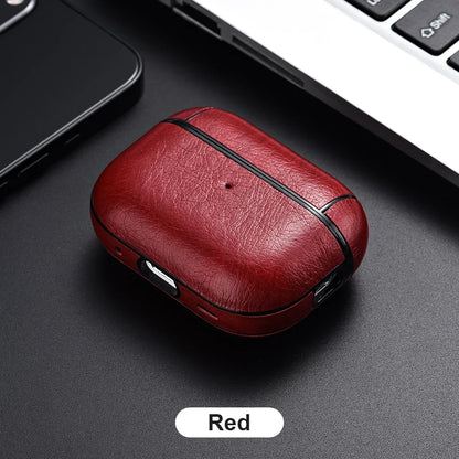For Airpods Pro 3 4 Case Leather Business Earphone Cases Headset Shell Headphone Cover For AirPod 3 2 1 Pro 2nd Generation USB C
