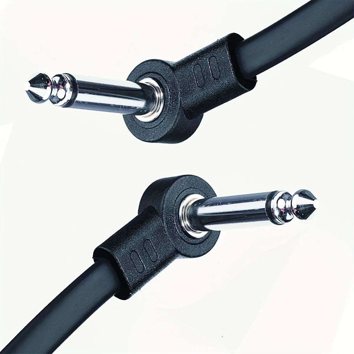 Miwayer Guitar Effect Pedal Flat Patch Cables 5 Inch Length with 1/4 Inch Right Angle Connectors Patch Cable Kit 1 Packs Beauty World Shop