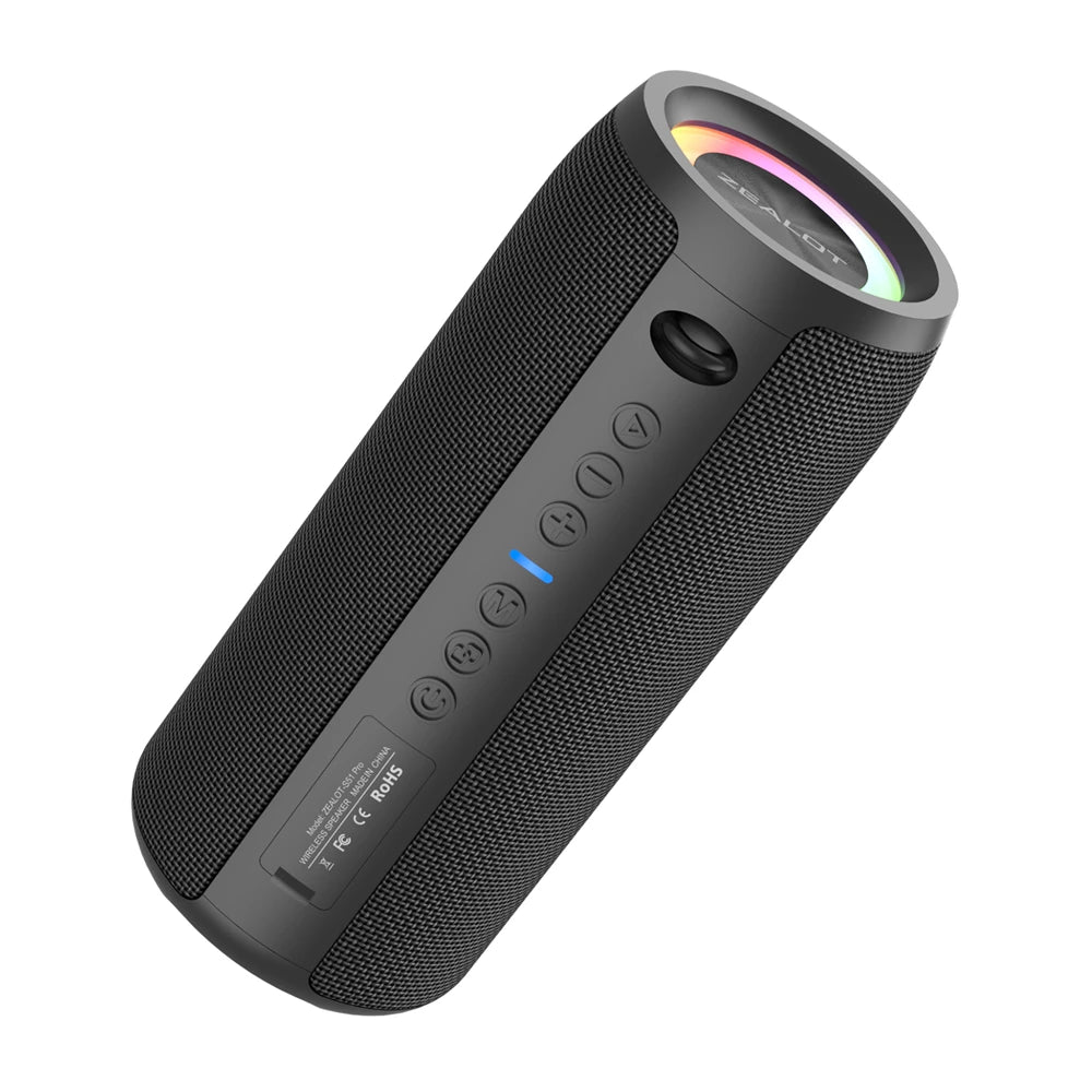 ZEALOT-S51Pro 40W High-power Bluetooth Speaker 3D Stereo Bass Bluetooth Speaker Portable IPX5 Waterproof Suitable TWS Boom Box