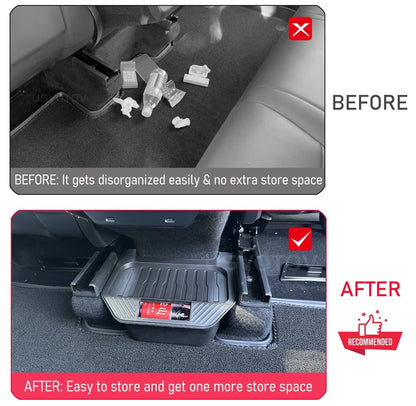 Rear Seat Storage Box for Tesla Model Y Juniper 2025 2026 Organizer Center Console Bins Backseat Trash Can Garbage Accessories Beauty World Shop