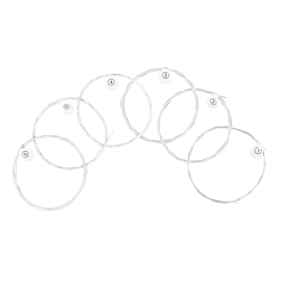 6 Pcs Strings Classical Guitar Strings Black Clear Nylon Guitarra Strings Sliver Plated Copper Wound String Guitar Accessories Beauty World Shop
