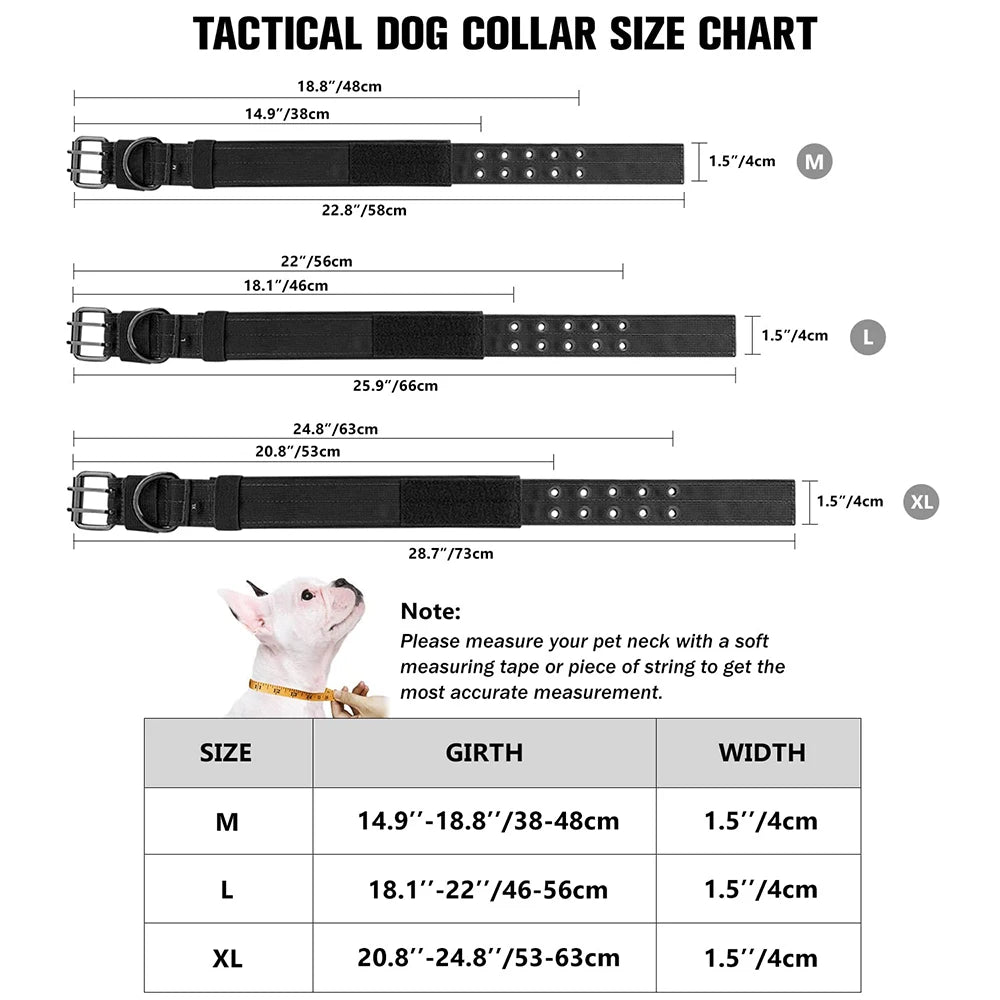 Tactical Dog Collar 1pc Durable Nylon Military Collars Outdoor For Medium Large Dogs Training Walking Working Pet Products Beauty World Shop