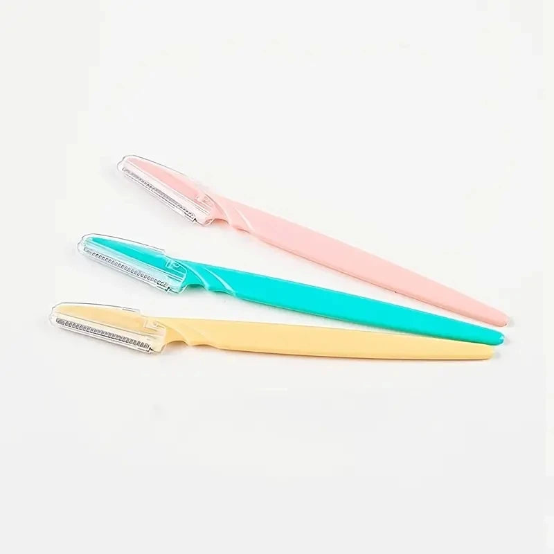 Mix Color Eyebrow Razor Women Face And Body Safe Trimmer Hair Shaver Eye Brow Remover With Cover Small Makeup Tools Set Beauty World Shop