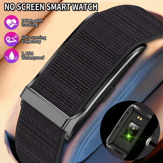 LIGE No Screen Smart Watch Men's Sports Outdoors Fitness Heart Rate Monitor 1ATM Waterproof New Smartwatch For Andrio IOS 2025 Beauty World Shop