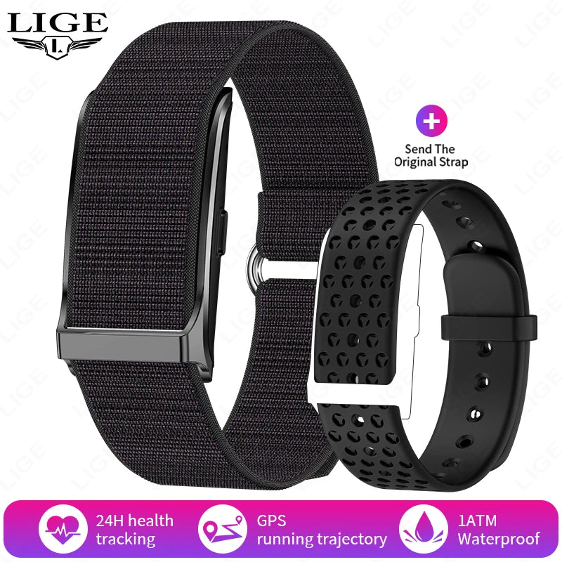 LIGE No Screen Smart Watch Men's Sports Outdoors Fitness Heart Rate Monitor 1ATM Waterproof New Smartwatch For Andrio IOS 2025 Beauty World Shop