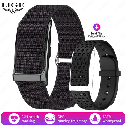 LIGE No Screen Smart Watch Men's Sports Outdoors Fitness Heart Rate Monitor 1ATM Waterproof New Smartwatch For Andrio IOS 2025 Beauty World Shop